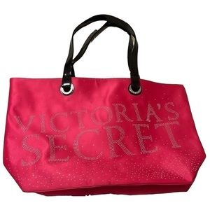 Victoria Secret Tote Bedazzled Hot Pink